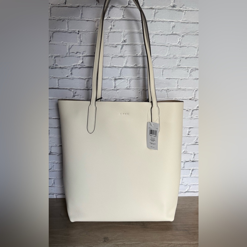 Coach Thea Tote Bag white/silver 14-15 inches laptop CP037-1 NWT - Picture 2 of 16